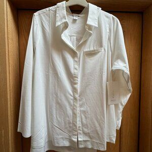 Athleta Urbanite Top 2.0 Blouse White 1X NWT